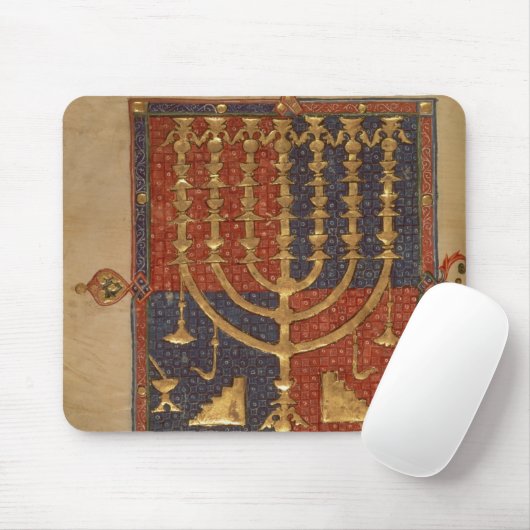 Menorah und andere Schiffe des Tempels Mousepad (Mit Mouse)