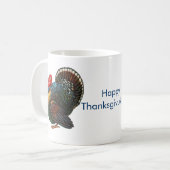 Menorah und Kaffee-Tasse der Türkei Thanksgivukkah Kaffeetasse (Vorderseite Links)