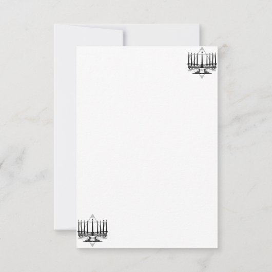 Menorah und Star (Rückseite)