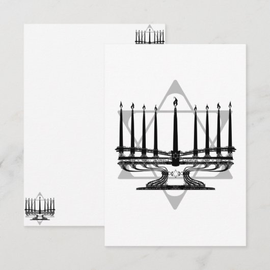 Menorah und Star (Vorne/Hinten)