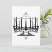 Menorah und Star (Stehend Vorderseite)