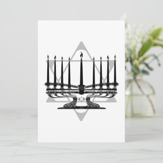 Menorah und Star (Stehend Vorderseite)