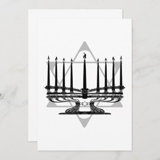 Menorah und Star (Vorne/Hinten)