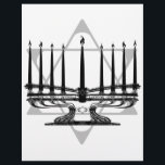 Menorah und Star I<br><div class="desc">Original Artwork von Thedustyphoenix: http://www/thedustyphoenix.com</div>