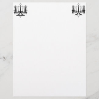 Menorah und Stern
