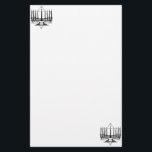 Menorah und Stern Briefpapier<br><div class="desc">Originalvorlage durch Thedustyphoenix.</div>