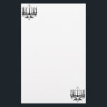 Menorah und Stern Briefpapier<br><div class="desc">Originalvorlage durch Thedustyphoenix.</div>