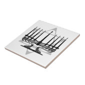 Menorah und Stern Fliese (Seite)