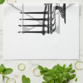 Menorah und Stern Handtuch (Gefaltet)