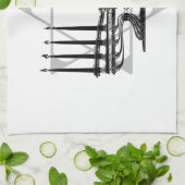 Menorah und Stern I Geschirrtuch (Gefaltet)