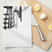 Menorah und Stern I Geschirrtuch (Viertel Falte)