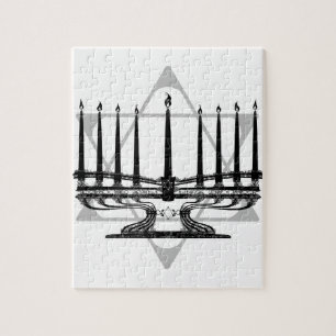 Menorah und Stern I Puzzle