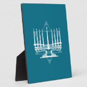 Menorah und Stern IV Fotoplatte (Seite)