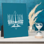 Menorah und Stern IV Fotoplatte (Seite)