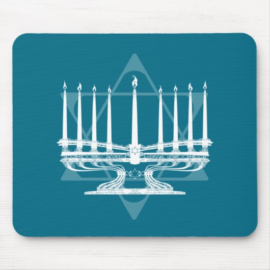 Menorah und Stern IV Mousepad (Vorne)