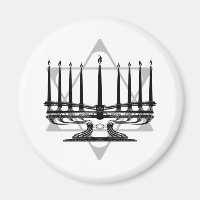 Menorah und Stern