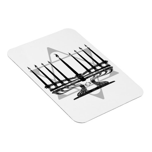 Menorah und Stern Magnet (Rechte Seite)