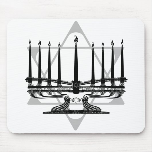 Menorah und Stern Mousepad (Vorne)