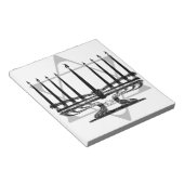 Menorah und Stern Notizblock (angewinkelt)