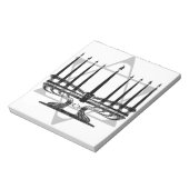 Menorah und Stern Notizblock (Rotiert)