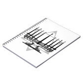 Menorah und Stern Notizblock (Linke Seite)