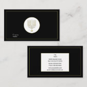 Menorah Visitenkarte (Vorne/Hinten)