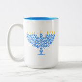 Menorah Zweifarbige Tasse (Links)