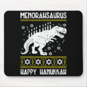 Menorahsaurus Happy Hanukkah Dino Chanukah Toddler Mousepad (Vorne)