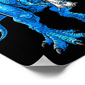 Menorasaurus Hanukkah T Rex Dinosaur Dino Chanukah Poster (Ecke)