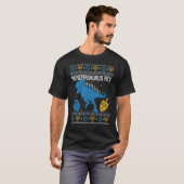 Menorasaurus Rex Dinosaur T Rex Hanukkah Menorah B T-Shirt (Vorne ganz)