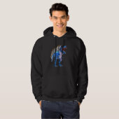 Menorasaurus Rex Rex Dinosaur Chanukka Hoodie (Vorne ganz)
