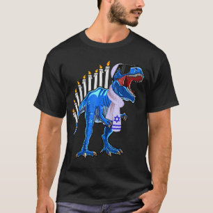 Menorasaurus Rex-Shirt T-Rex Dinosaur Chanukka Gif T-Shirt