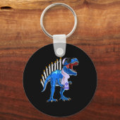 Menorasaurus Rex Shirt T Rex Dinosaur Hanukkah Gif Schlüsselanhänger (Vorderseite)