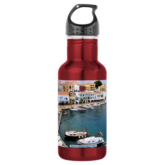 Menorca, Balearen, Spanien Edelstahlflasche (Vorderseite)
