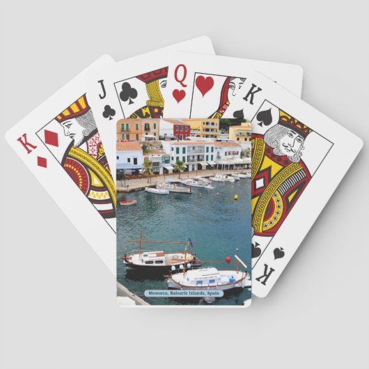 Menorca, Balearen, Spanien Spielkarten (Rückseite)