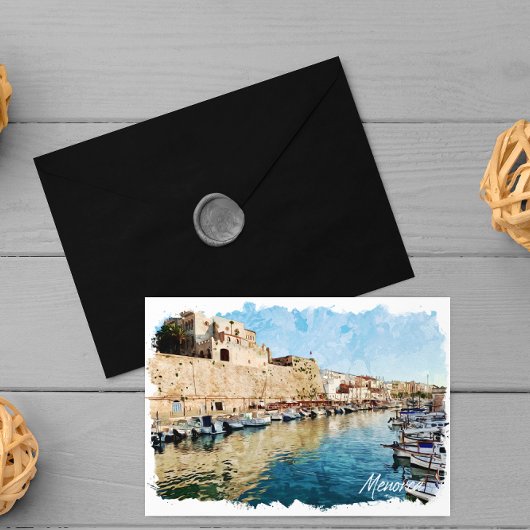 Menorca Baleares Port Ciutadella Postkarte