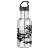 Menorca Beach Landskape Edelstahlflasche (Vorderseite)