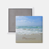 Menorca Beach und Sea Souvenir Magnet (Vorderseite/Rückseite)