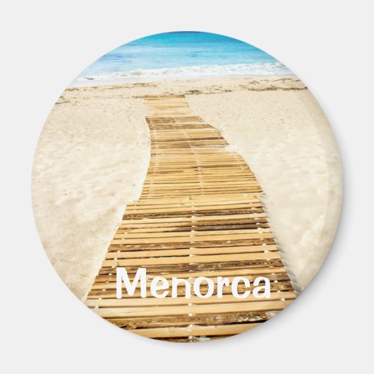 Menorca Boardwalk zum Meer Souvenir Magnet (Vorne)