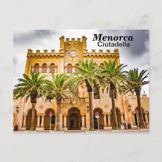 Menorca Ciutadella Rathaus Postkarte (Vorderseite)