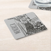 Menorca Rechteckiger Pappuntersetzer (angewinkelt)