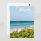 Menorca Santo Tomas Beach Postkarte (Vorne/Hinten)