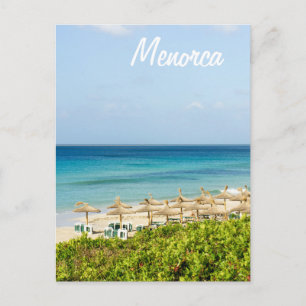 Menorca Santo Tomas Beach Postkarte