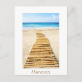 Menorca Santo Tomas Beach Postkarte (Vorderseite)