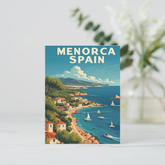 Menorca Spanien Postkarte (Stehend Vorderseite)