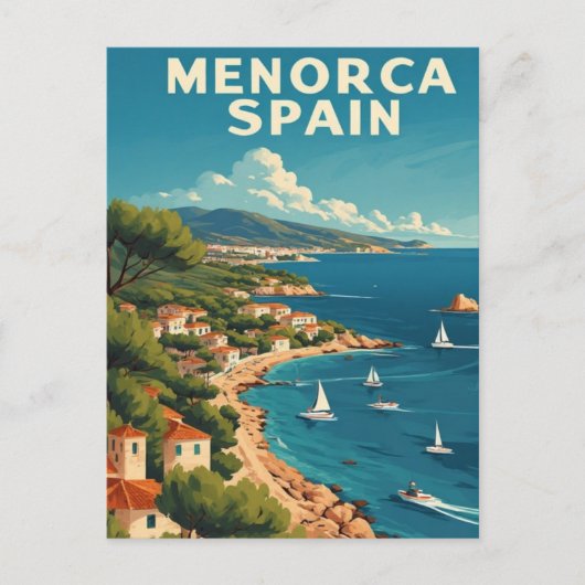 Menorca Spanien Postkarte (Vorderseite)