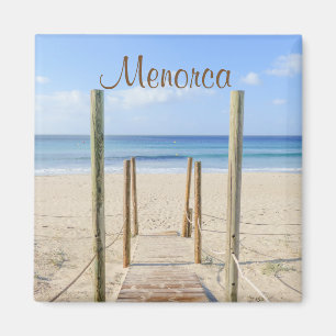 Menorca Spanien Spaziergang zum Strand Magnet