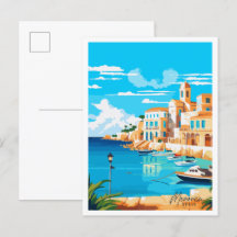 Menorca Spanien Vintage Illustration