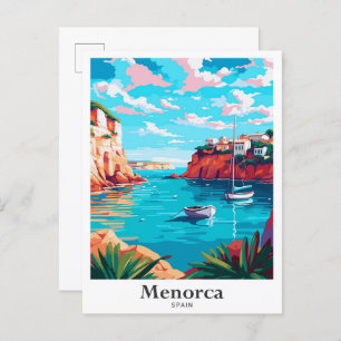 Menorca Spanien Vintage Travel Bilder von der schö Postkarte