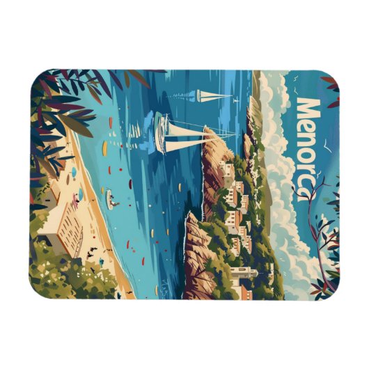 Menorca Vintag Magnet (Horizontal)